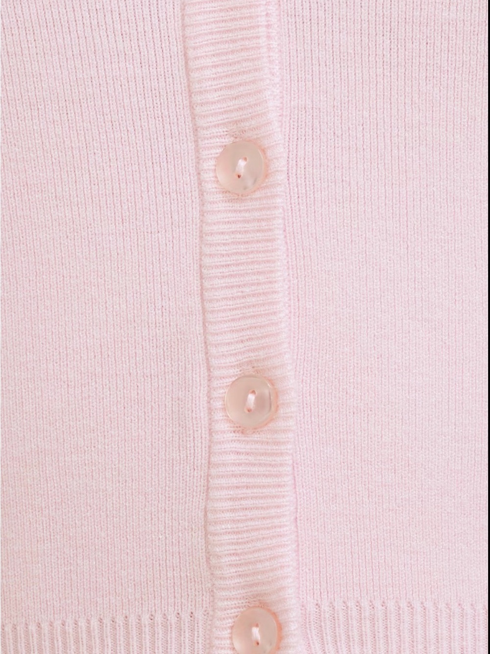 Becca Short Sleeve cardigan in pale lilac pink M - Picture 3 of 9